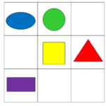 Геометрические фигуры в квадрате 9 на 9 ячеек
