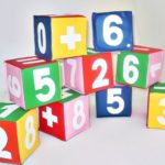 Мягкие кубики с цифрами