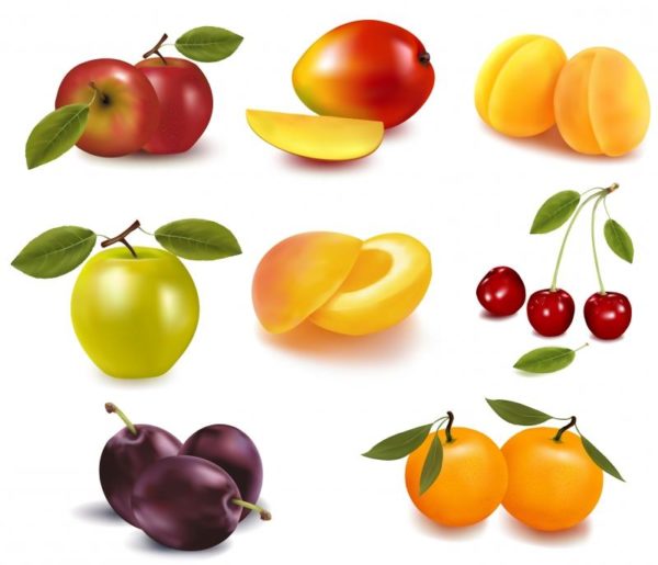 Различные фрукты
