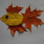 Рыба из осенних листьев