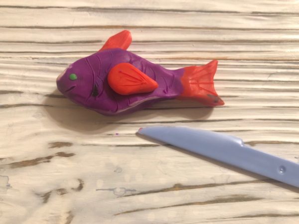 Лепка комбинированным способом: рыбка