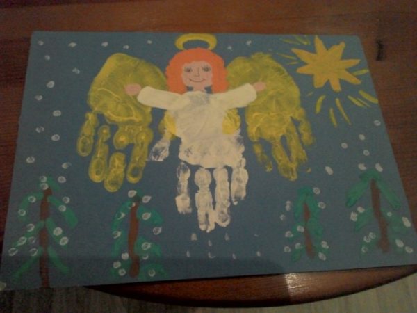 Нетрадиционное рисование «Ангел»