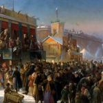 К. Маковский «Народное гуляние во время Масленицы на Адмиралтейской площади в Петербурге» 1869 г
