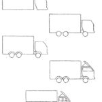 Схема рисунка грузовика