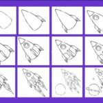 Пошаговая инструкция по рисованию ракеты