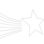 Раскраска Звезда с георгиевской лентой